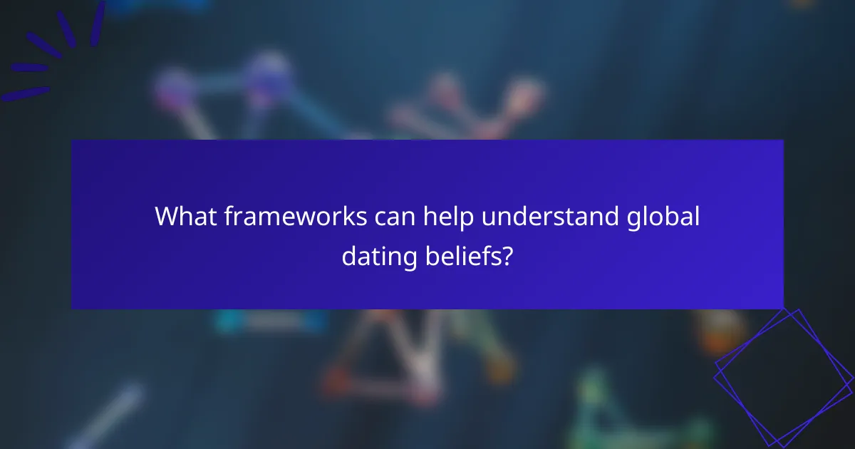 What frameworks can help understand global dating beliefs?